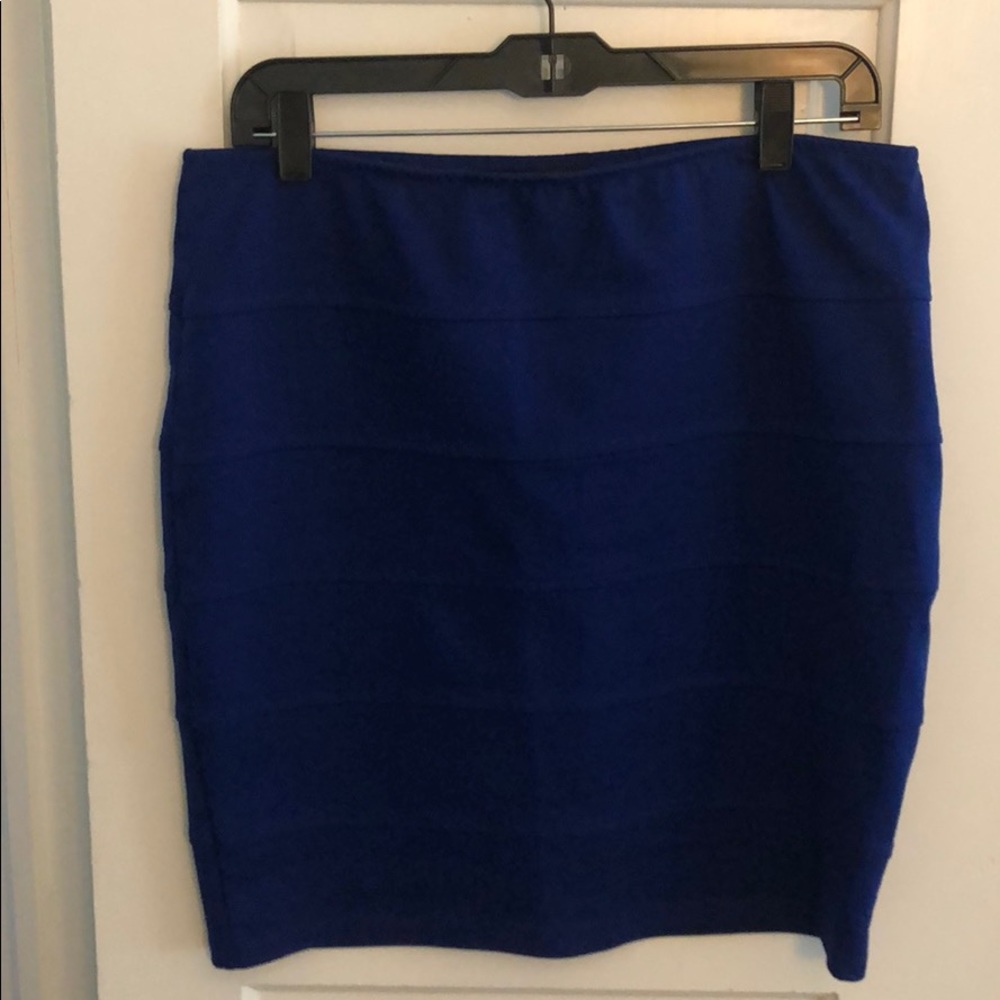Royal Blue Forever 21+ skirt